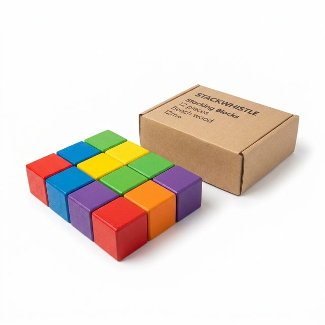 Stackwhistle Wooden Stacking Blocks, as the model saw it